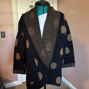 Habitat Black and Brown Polka Dot Cardigan